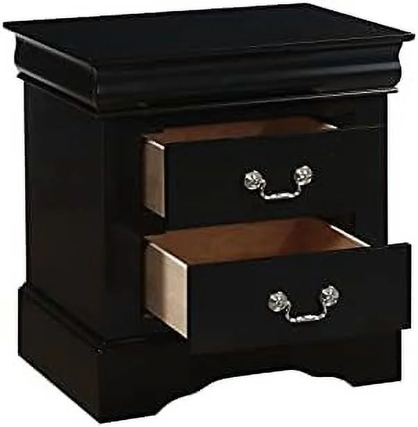 Small Wooden Nightstand with 2 Drawers P108000