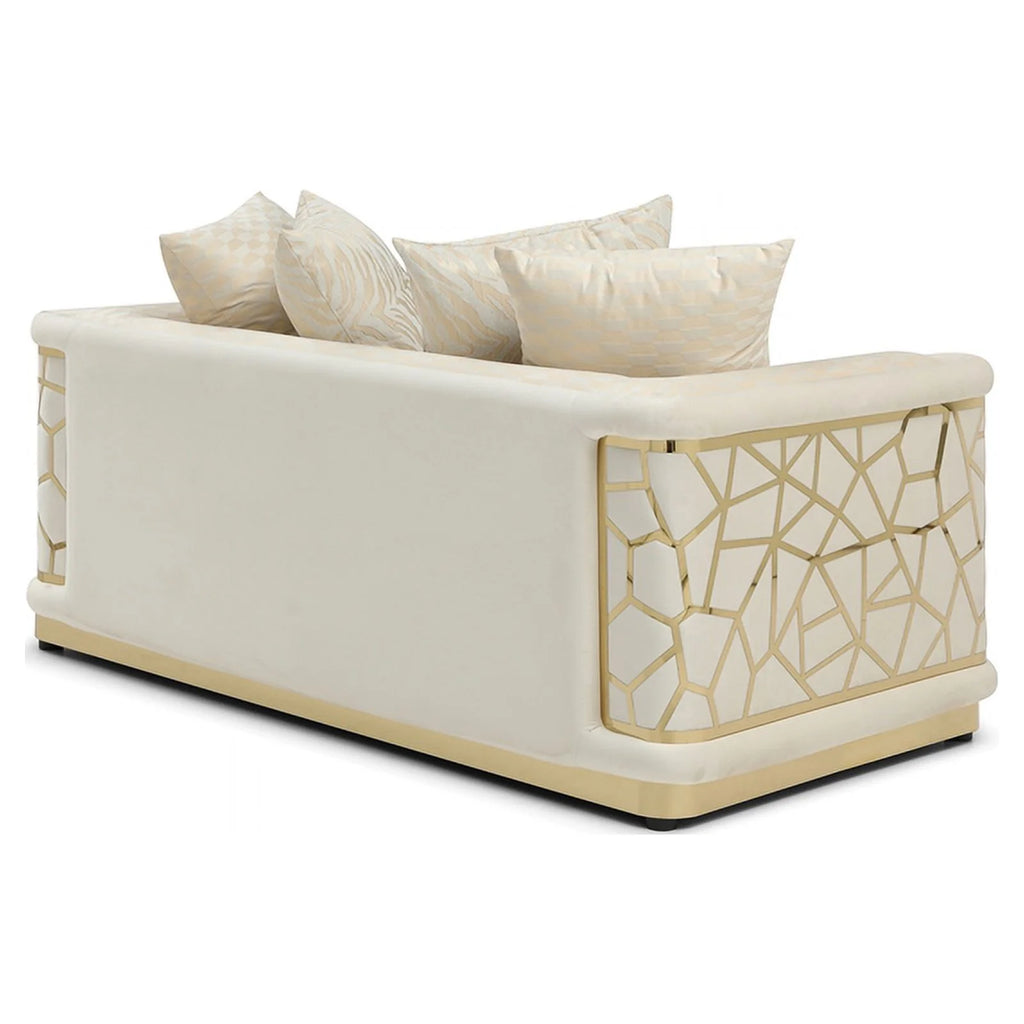 Ivory Loveseat U2062