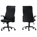 Set of 2 Black Upholstered Office Chairs L2722