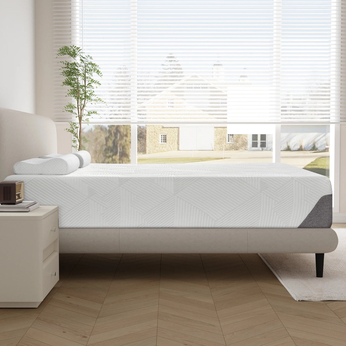 King Size 12" Memory Foam Medium Firm Mattress L5124