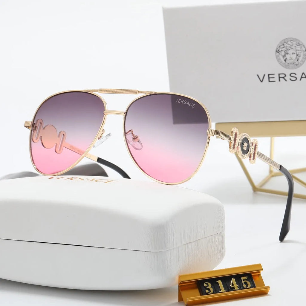 Fashion Double Layer Frame Elliptical Polarized Sunglasses X355