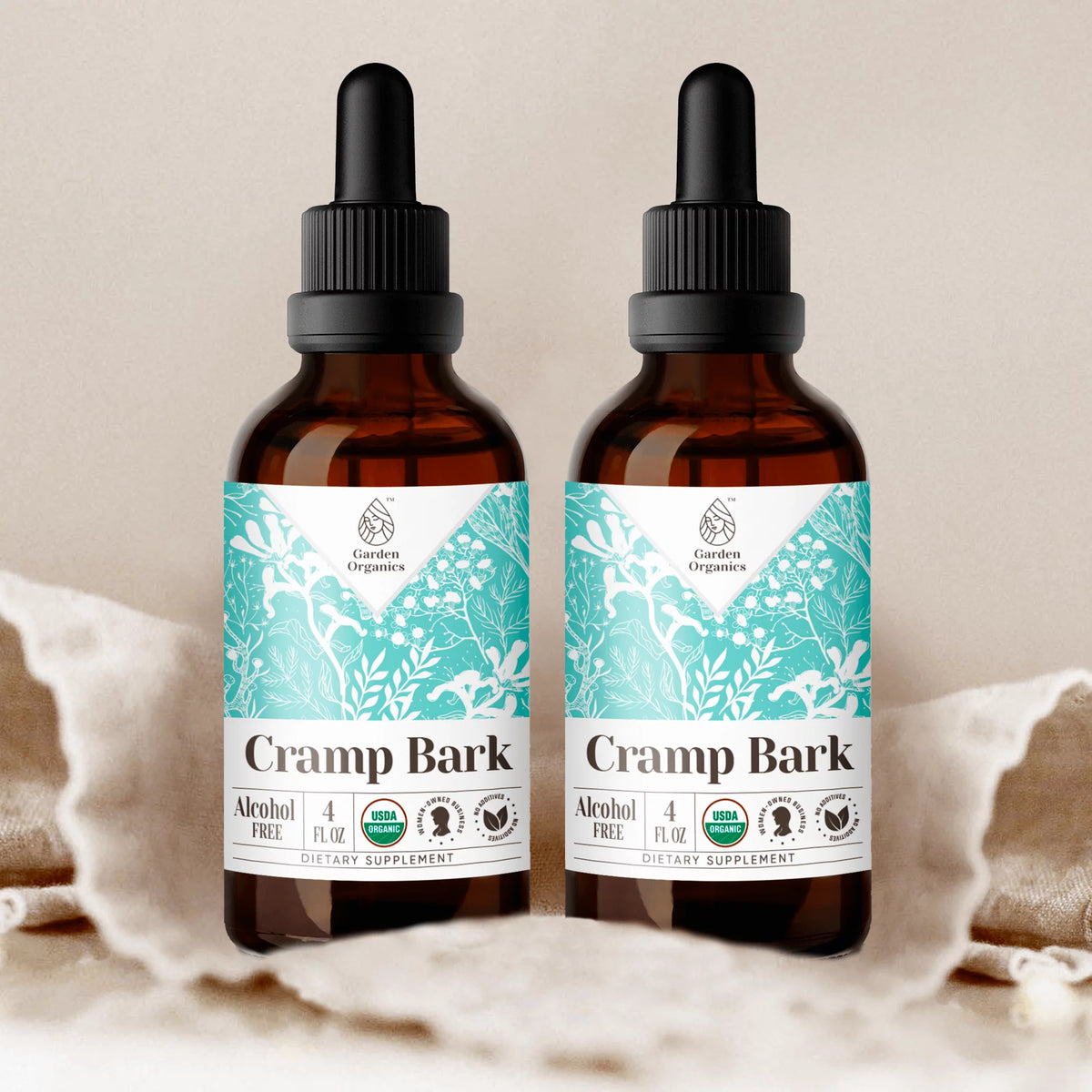 Organic Cramp Bark Dried Bark Extract 2x4 oz C18226