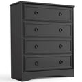 4 Drawer Gray Wood Dresser K5500