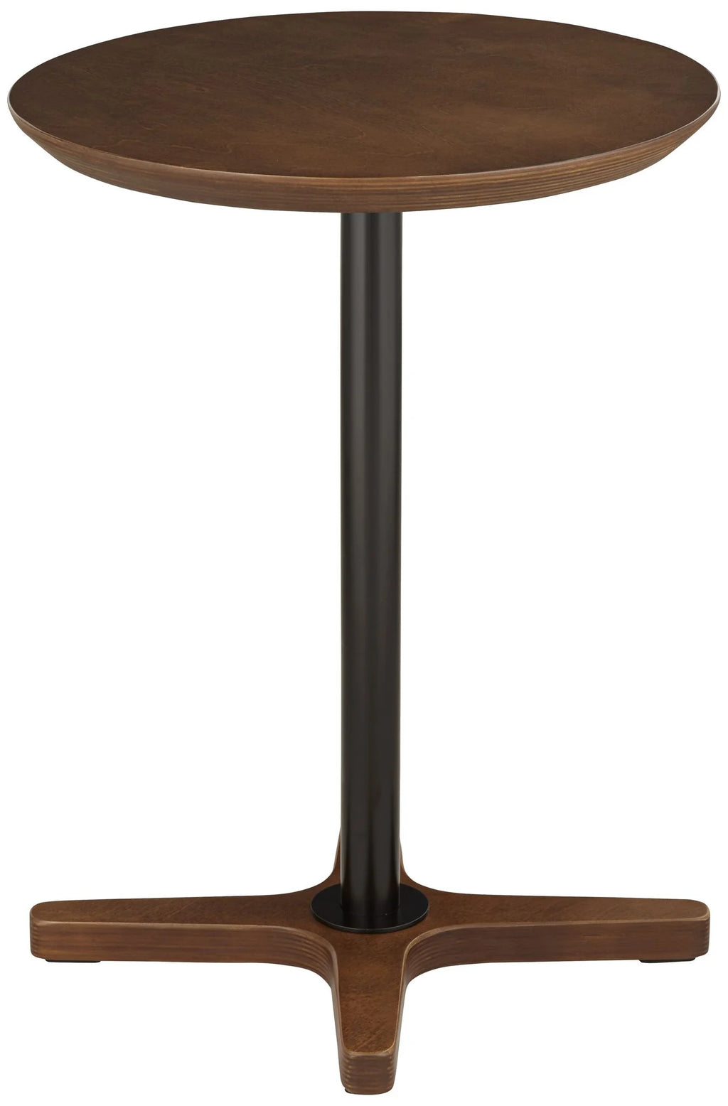 Walnut Wood Round Side Table K183