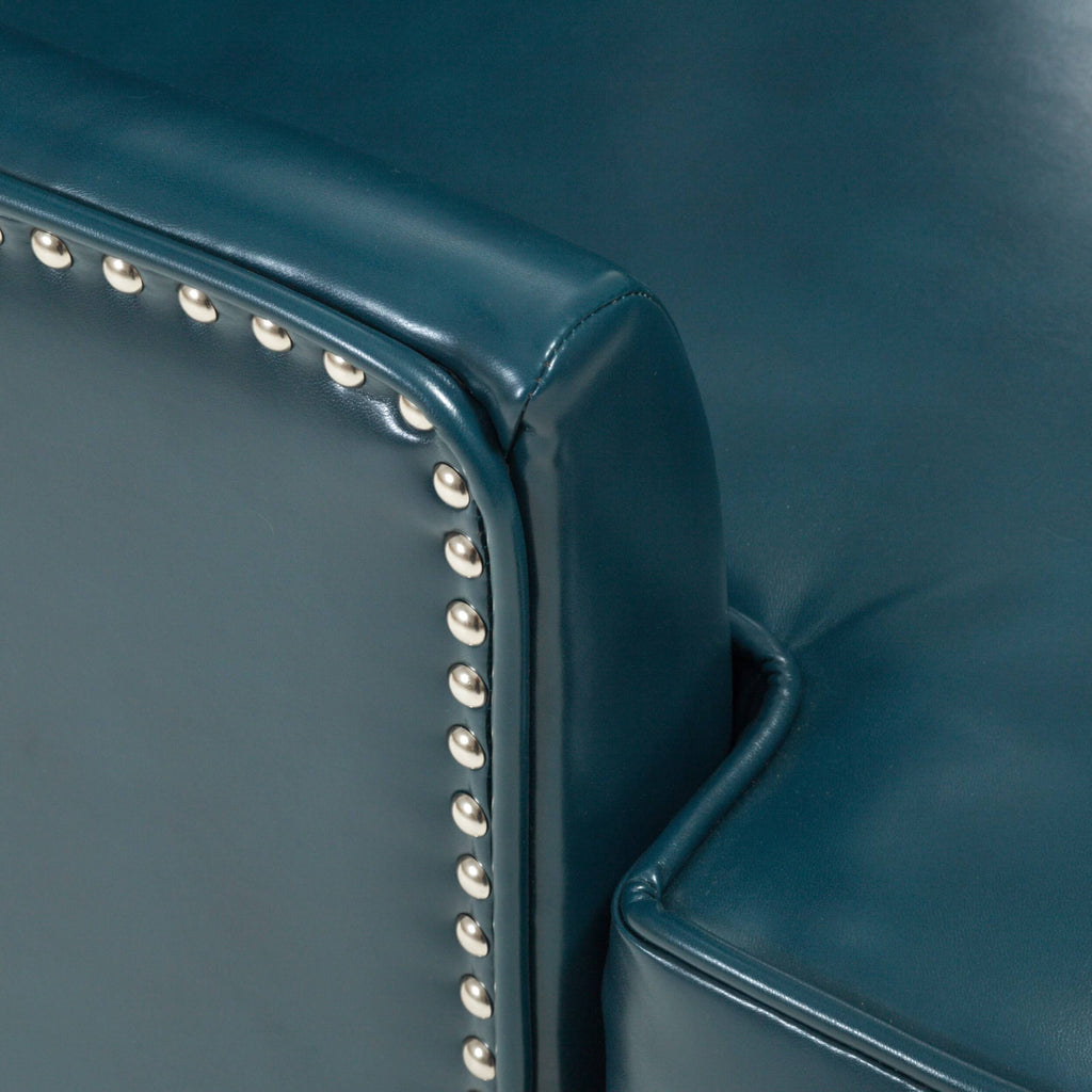 Black High Back Wing Chair J429
