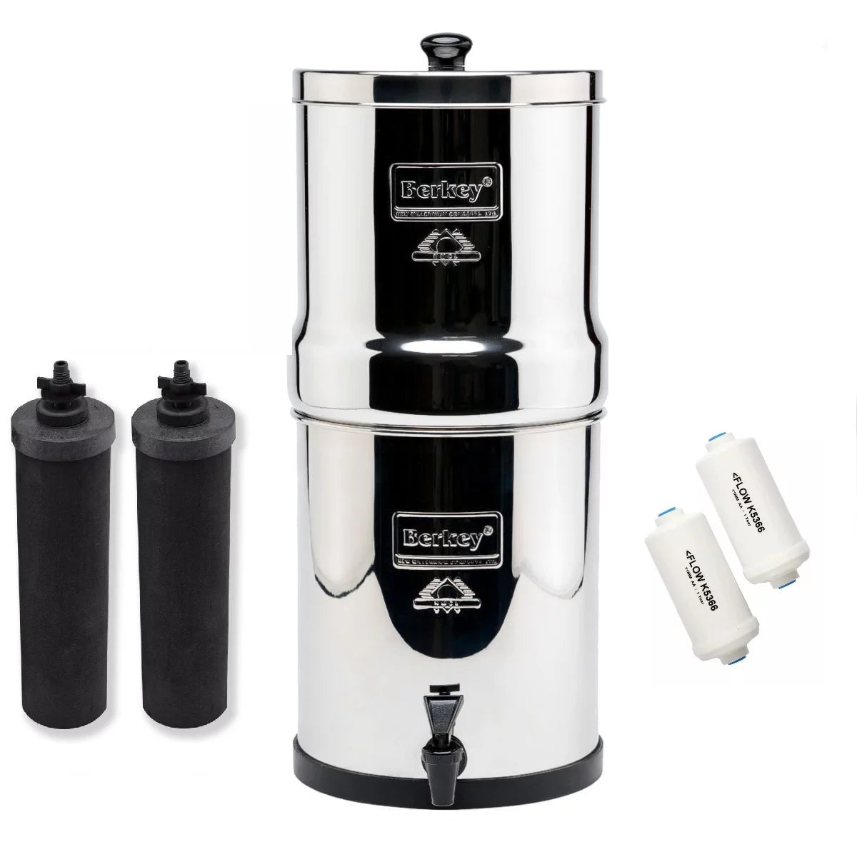 Water Purification System with 2 Black & PF2 Fluoride Filters Z72720