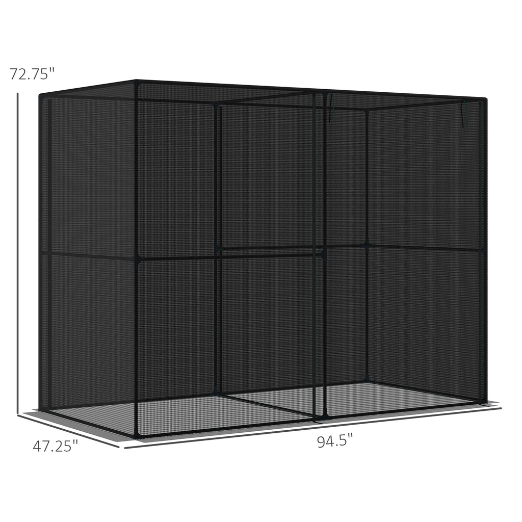 Outdoor Walk-in Crop Cage with HDPE Cover K986