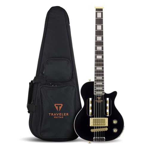 Gloss Black Electric Guitar with Headphone Amp S11160
