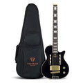 Gloss Black Electric Guitar with Headphone Amp S11160