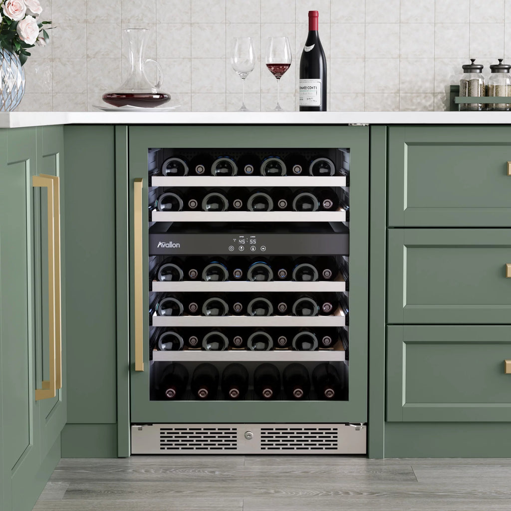 24 Bottle Capacity Dual Zone Wine Cooler Stainless Steel A99902