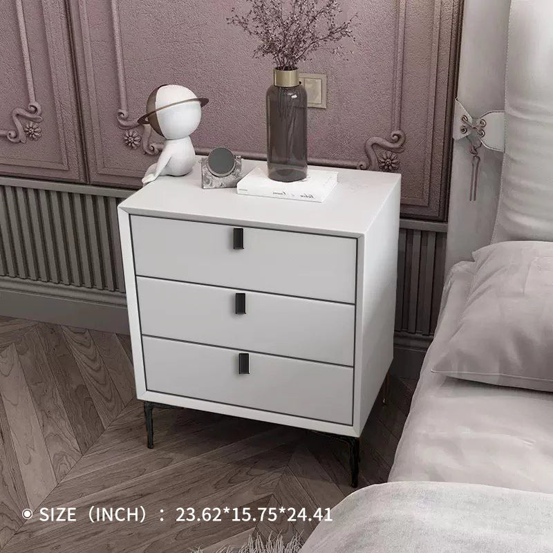 Solid Wood 3 Drawer Nightstand T339