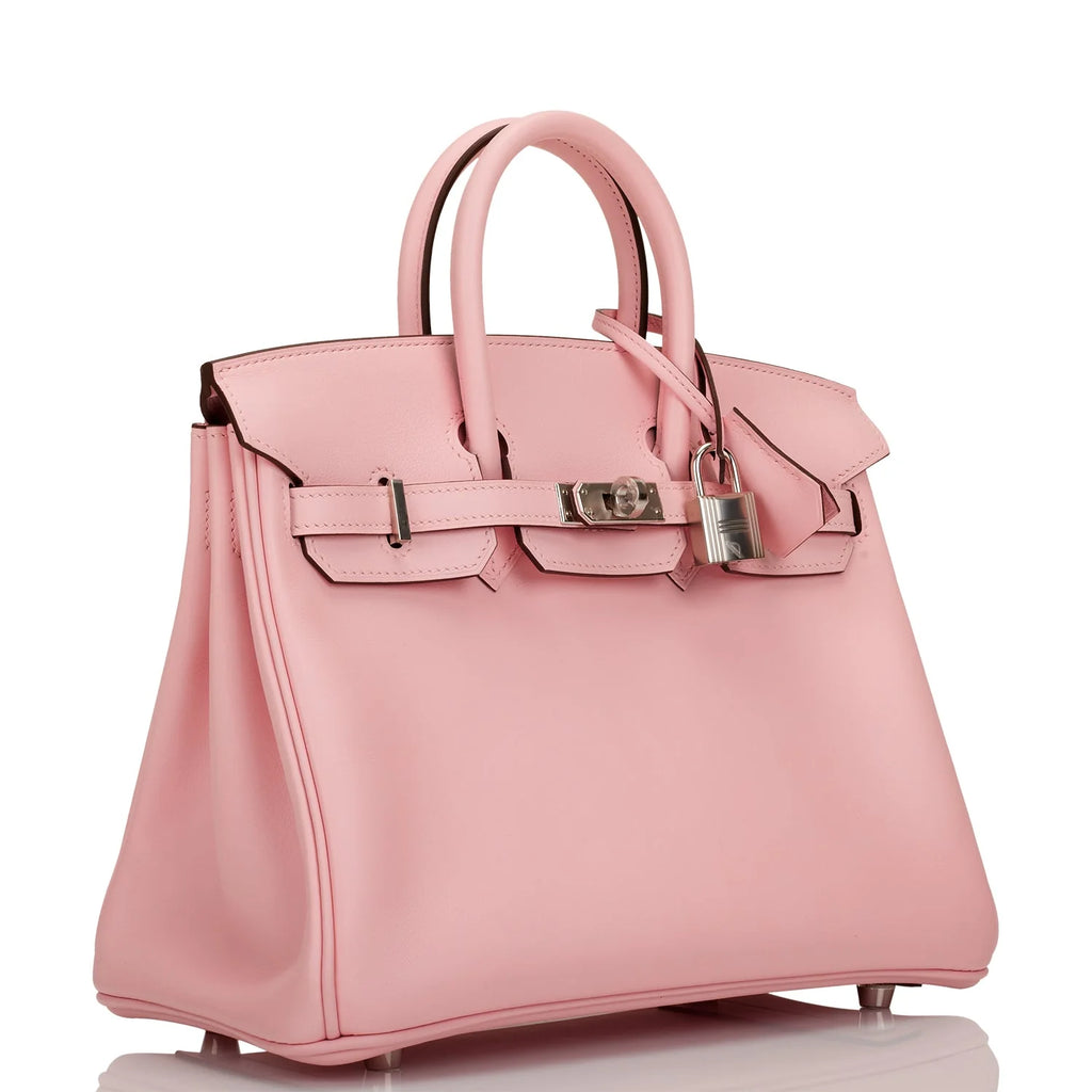 Birkin 25 Rose Sakura Palladium Hardware J2153