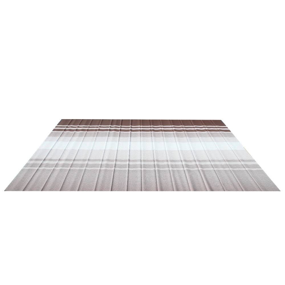 16x8 Feet Vinyl RV Awning Fabric Replacement Brown Stripes Q580060