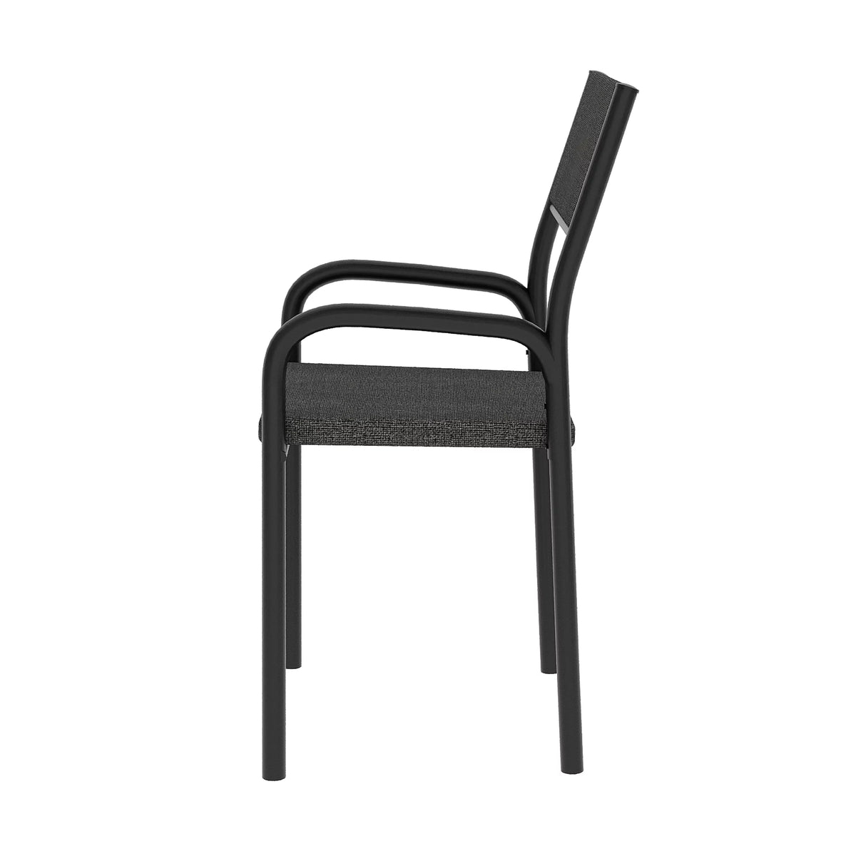Black Office Desk Chair with Metal Frame N586
