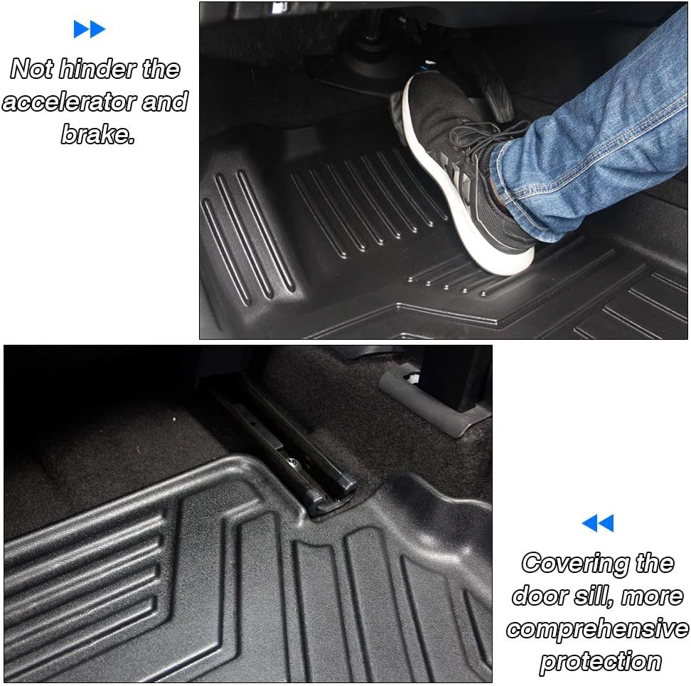 Black 2 Row TPE Floor Mats O935
