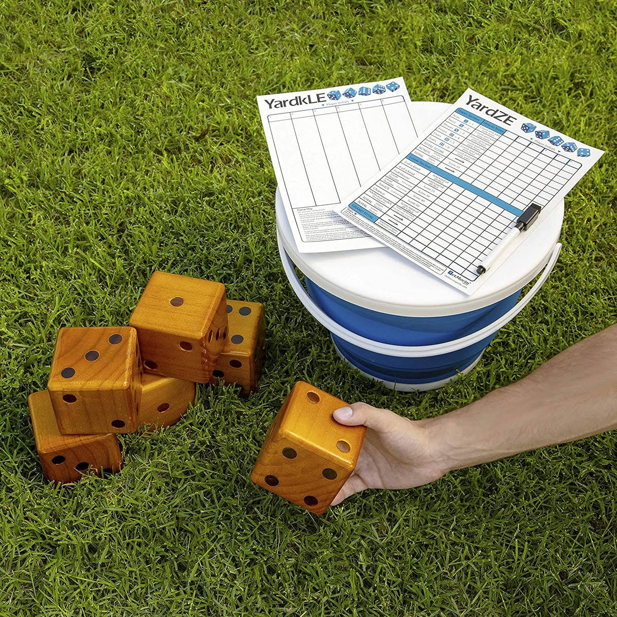 Stained Yardzee and Yard Farkle Dice Set H6100