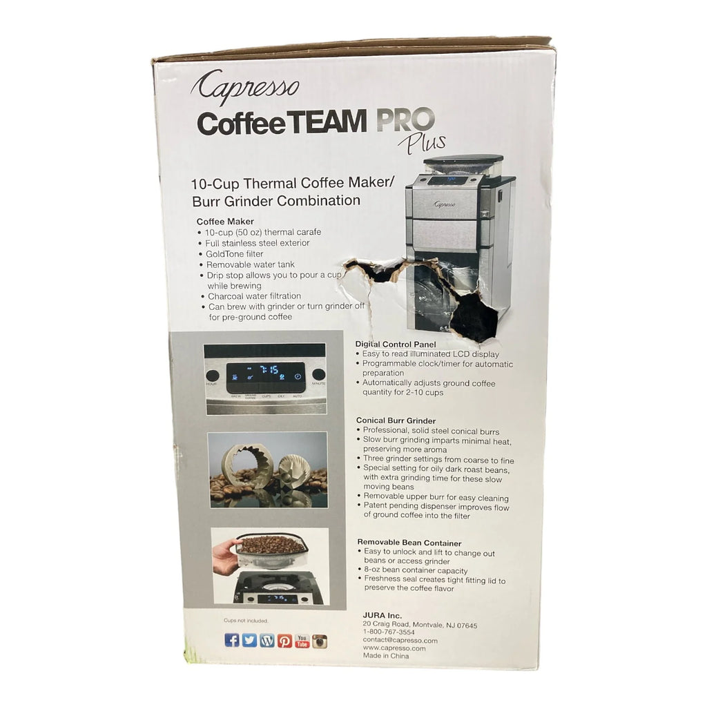 Silver 10 Cup Drip Coffee Maker with Programmable Timer L723077