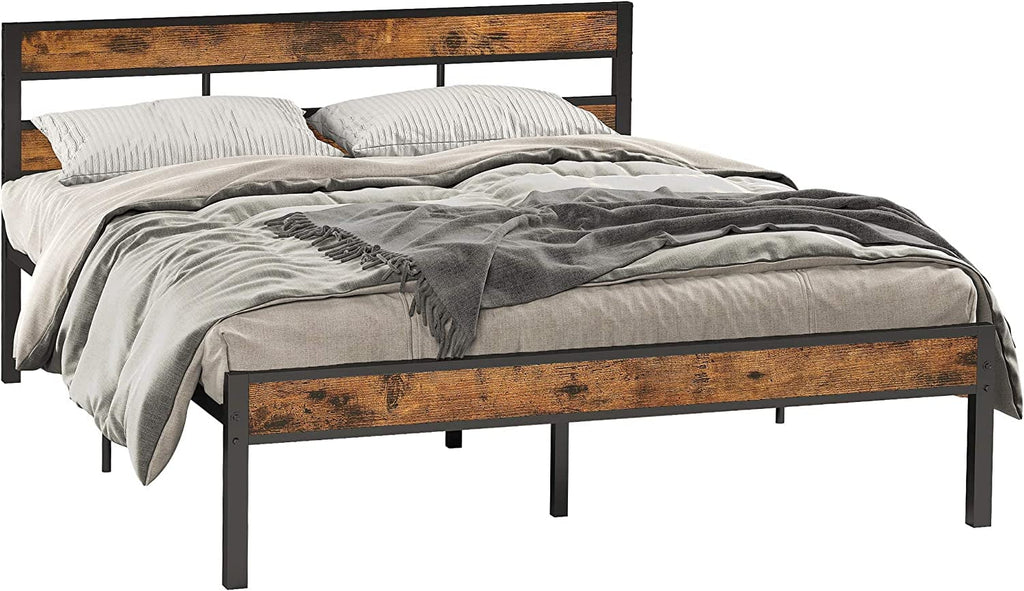 Queen Metal Bed Frame with Headboard I928