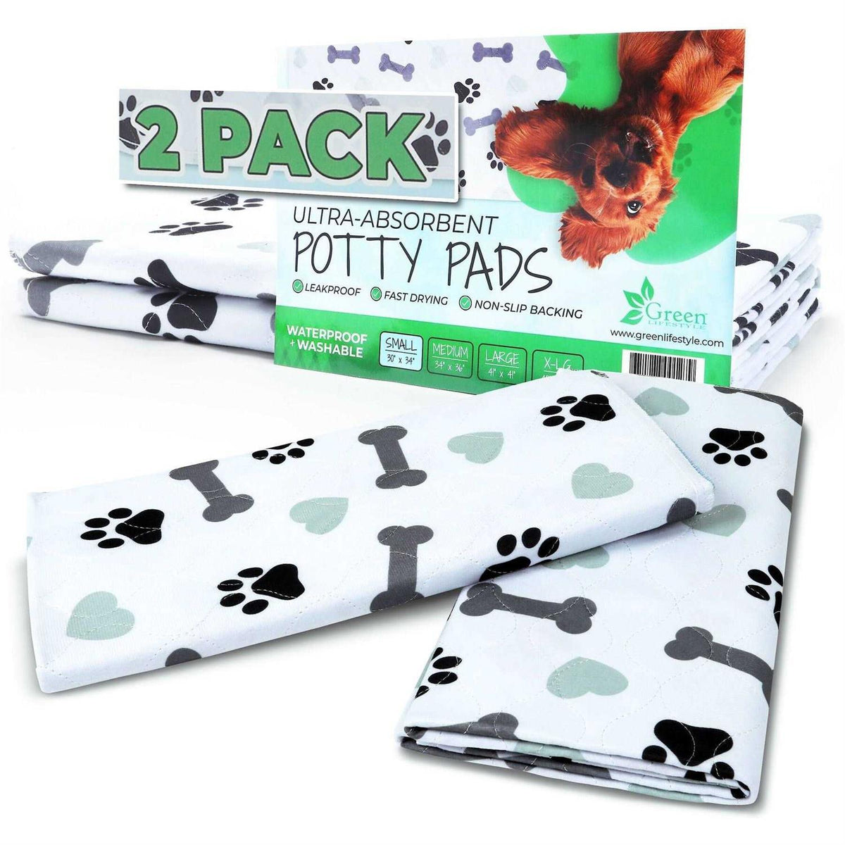 Washable Pee Pads for Dogs Highly Absorbent C48576