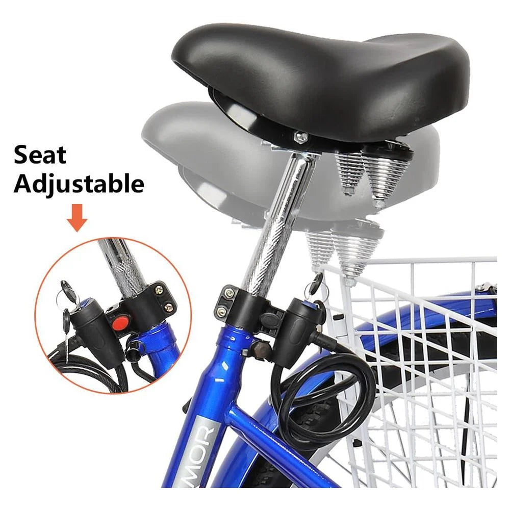 Adult 7 Speed Tricycle with 24 Big 3 Wheels Z35139
