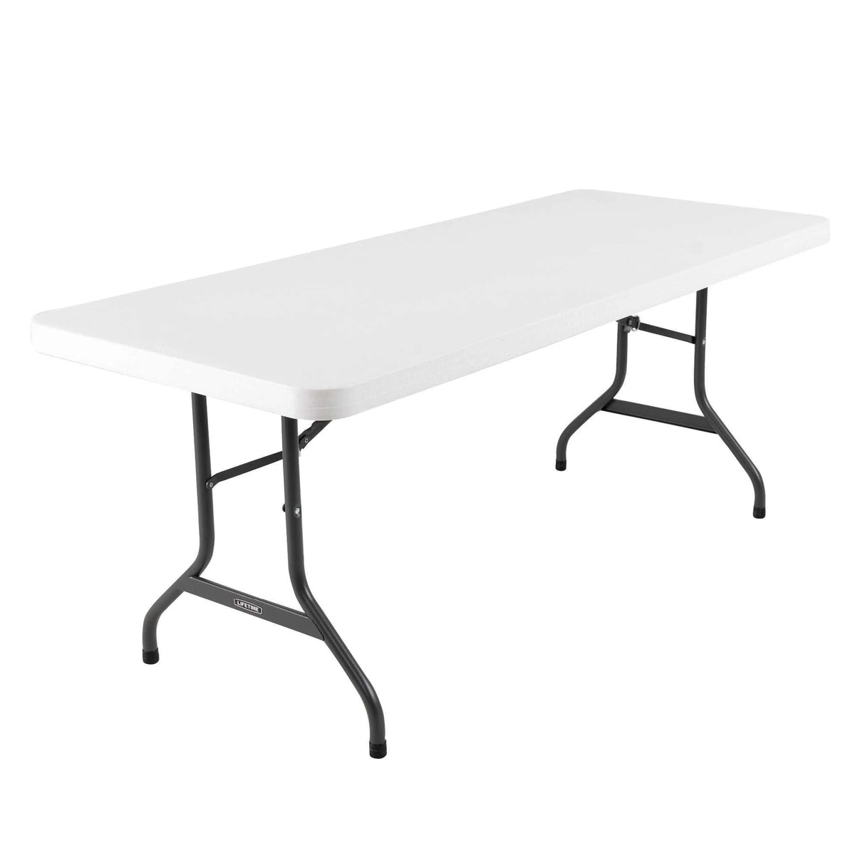 White 6 ft. Rectangle Folding Table Set of 4 A5955