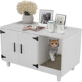 Cat Litter Box Enclosure with Scratch Pad Q1999