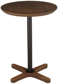 Walnut Wood Round Side Table K183