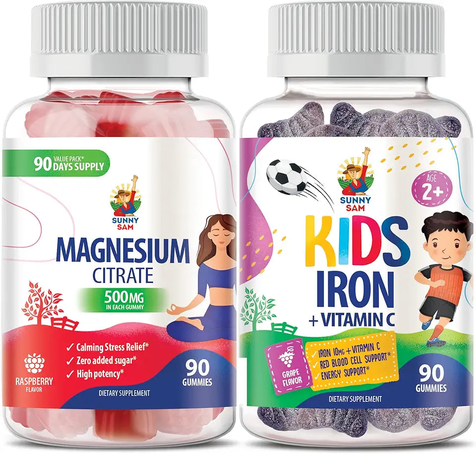 Iron Magnesium Chews 500mg Chewable Supplement with Vitamin C W48446