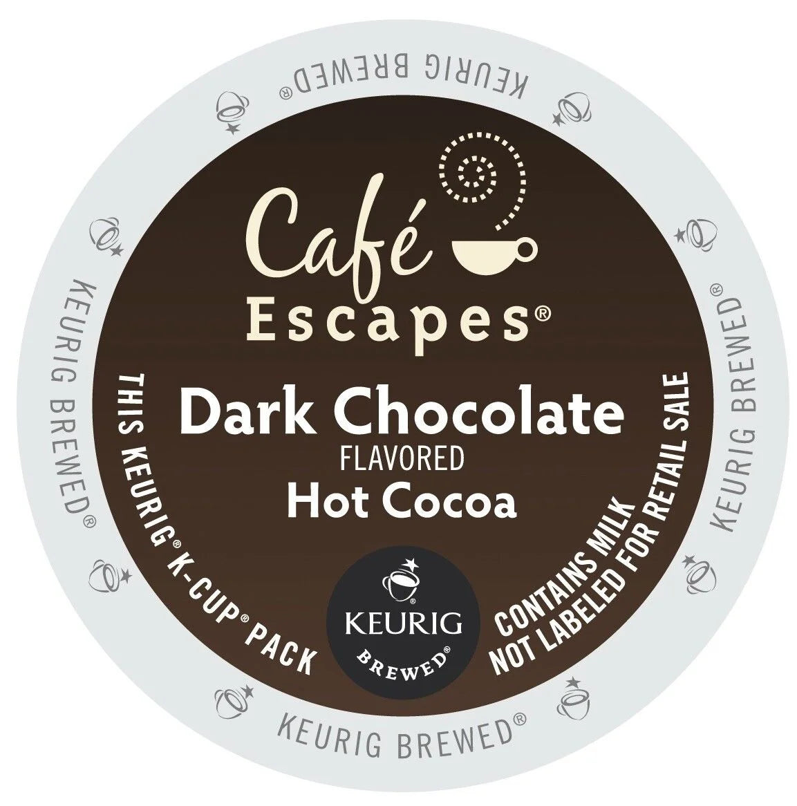 Dark Chocolate Hot Cocoa 120 count K cups O957