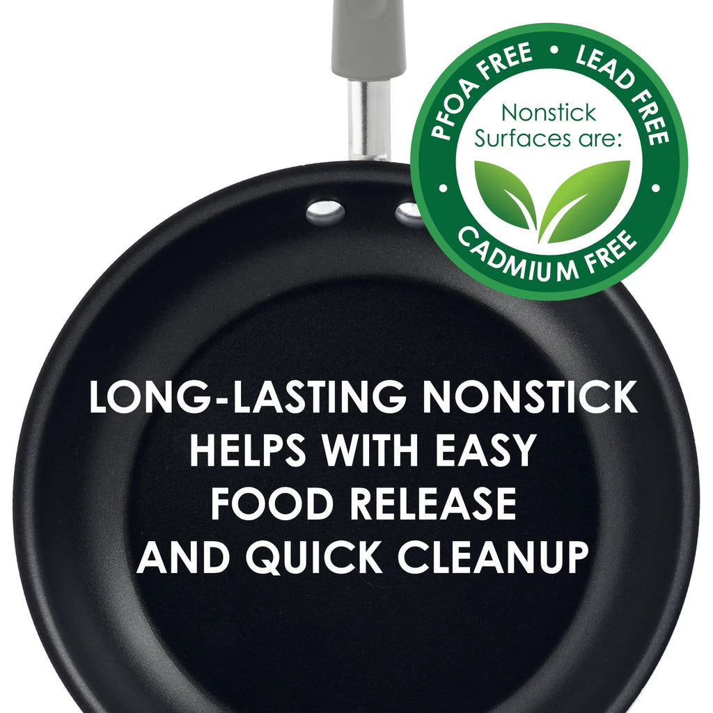 14 Piece Porcelain Nonstick Pots and Pans Set F719