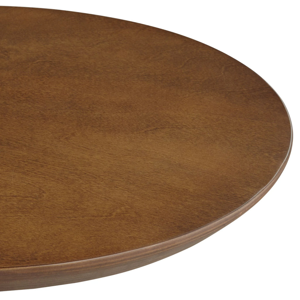 Walnut Wood Round Side Table K183