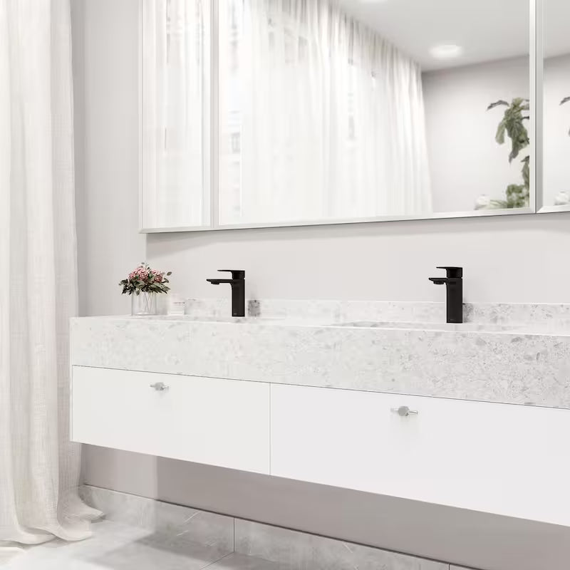 Single Handle Bathroom Faucet in Matte Black A894482