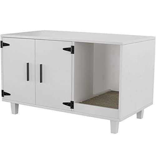 Cat Litter Box Enclosure with Scratch Pad Q1999