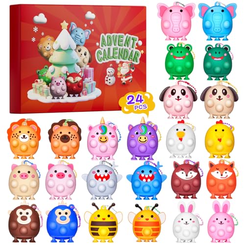Advent Calendar 3D Pop Animal Fidget Toys B4907