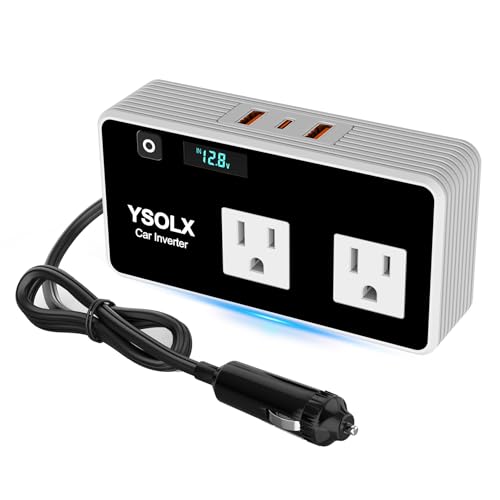 300W Car Inverter with Dual AC Outlet and USB-C F661