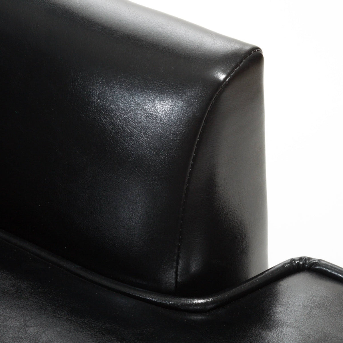 Black High Back Wing Chair J429