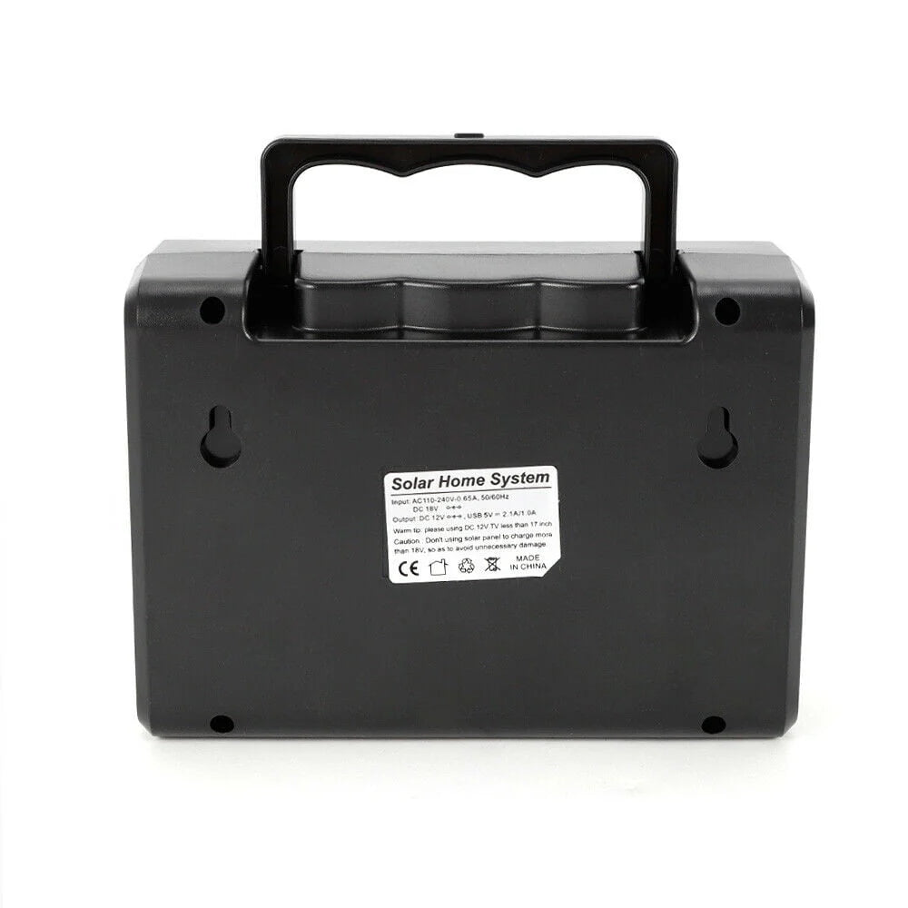 Portable Solar Generator with Solar Panel and LED Lights F1839
