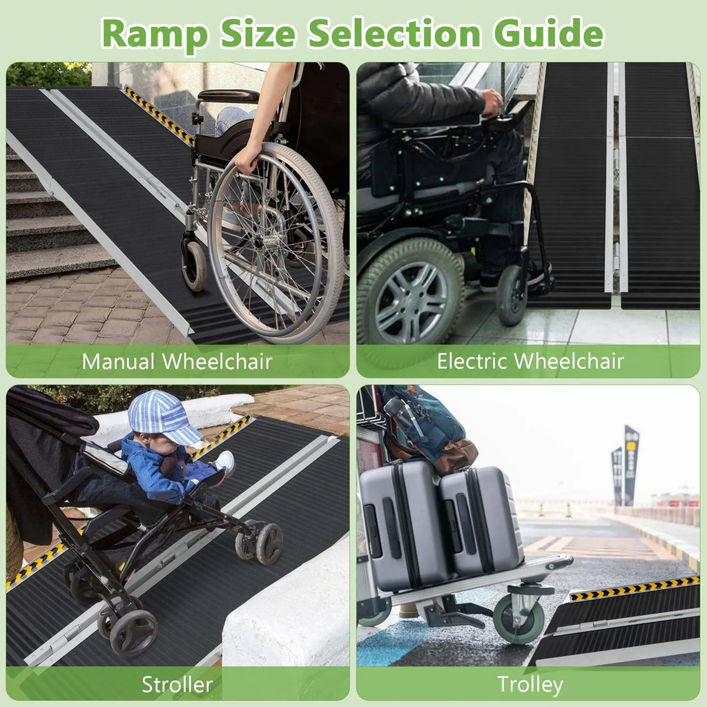 Portable Aluminum Wheelchair Ramp 6 FT V73987