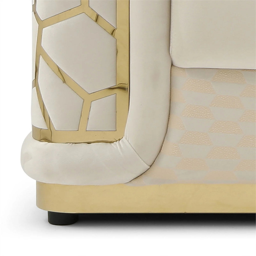 Ivory Loveseat U2062