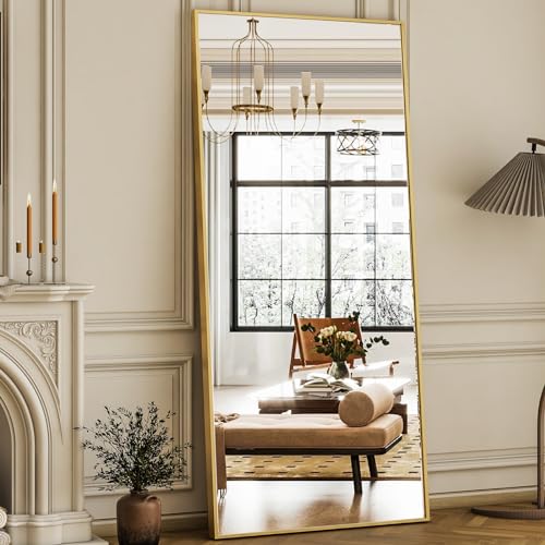 76"x34" Full Length Rectangle Mirror Black N630593