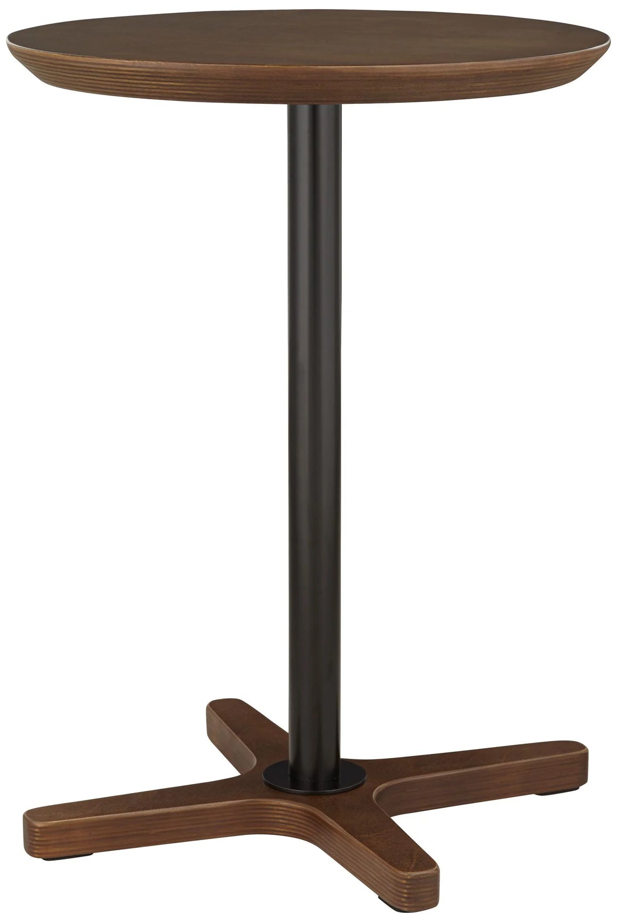 Walnut Wood Round Side Table K183