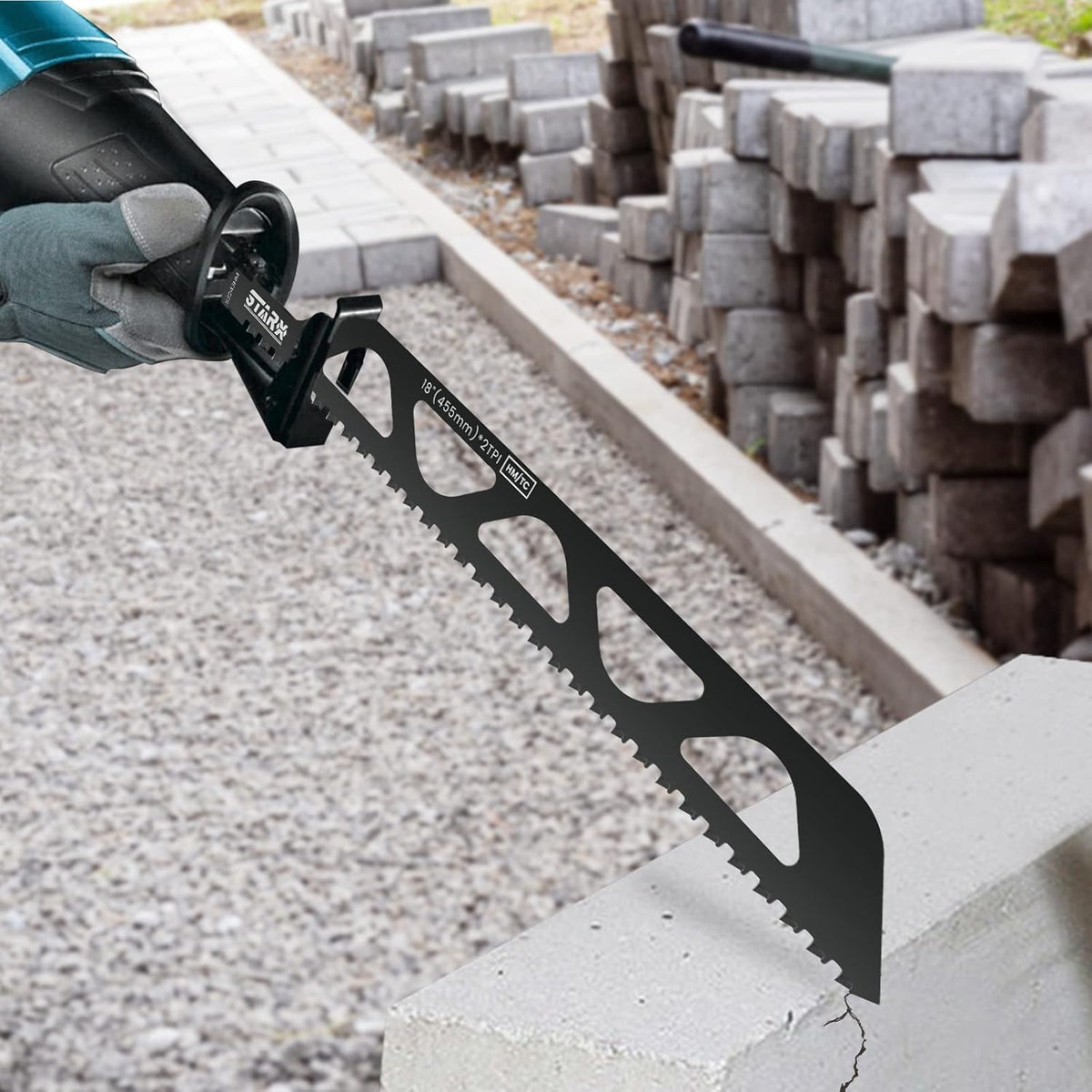 Reciprocating Saw Blades, Hard Alloy Masonry Blade, 12in/305mm L977
