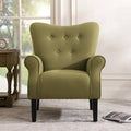 Wing Back Accent Chair with Wooden Legs I9693