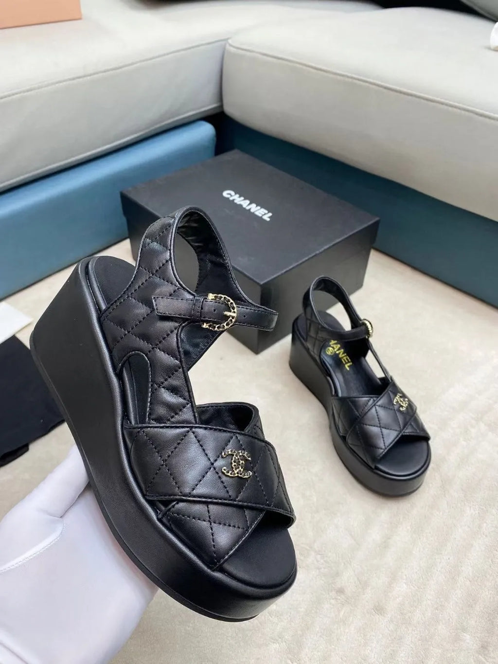 Women Sandals Shoes 5cm Heels Q778