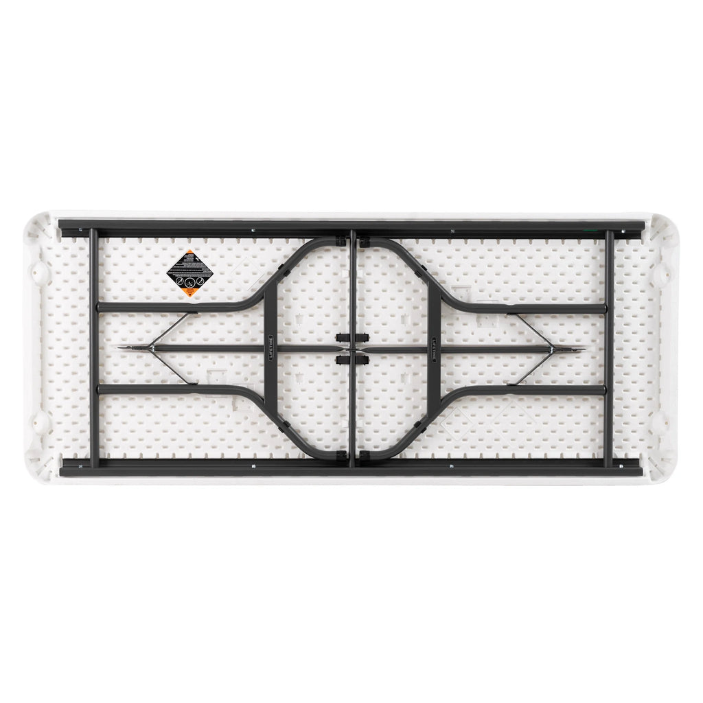 White 6 ft. Rectangle Folding Table Set of 4 A5955