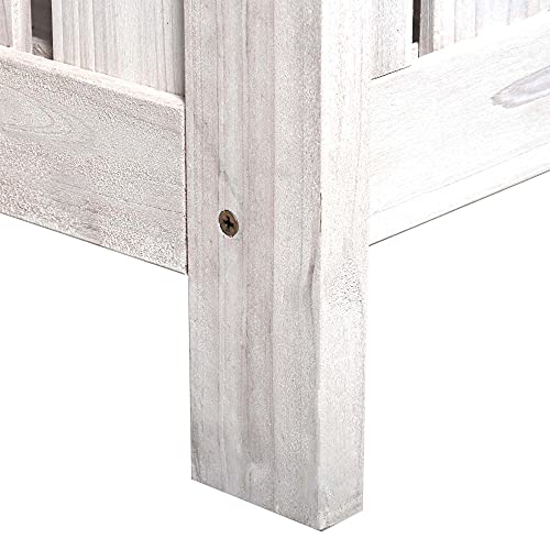 Wooden Storage Bench with Storage Box V1260