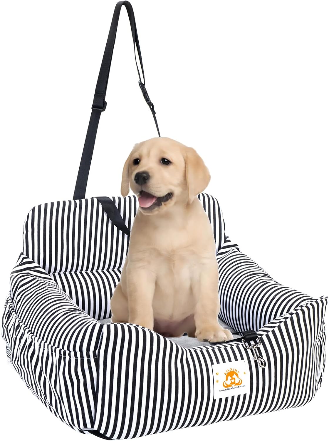Dog Car Seat with Storage Pocket and Safety Leash E4701