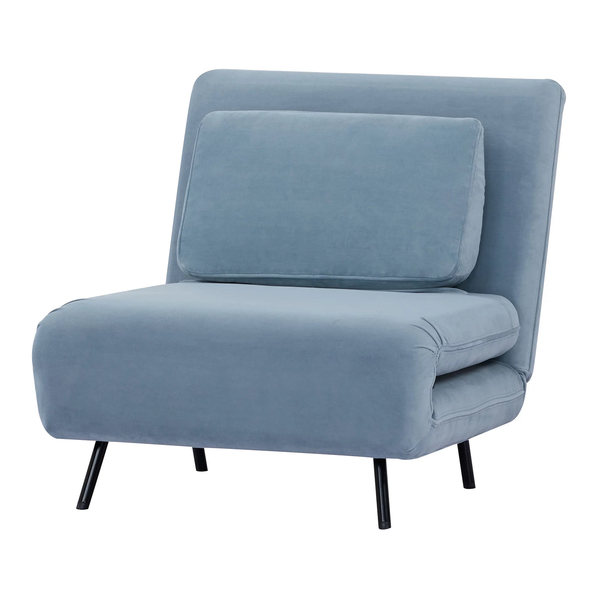 Velvet Blue Convertible Futon Chair Q98795