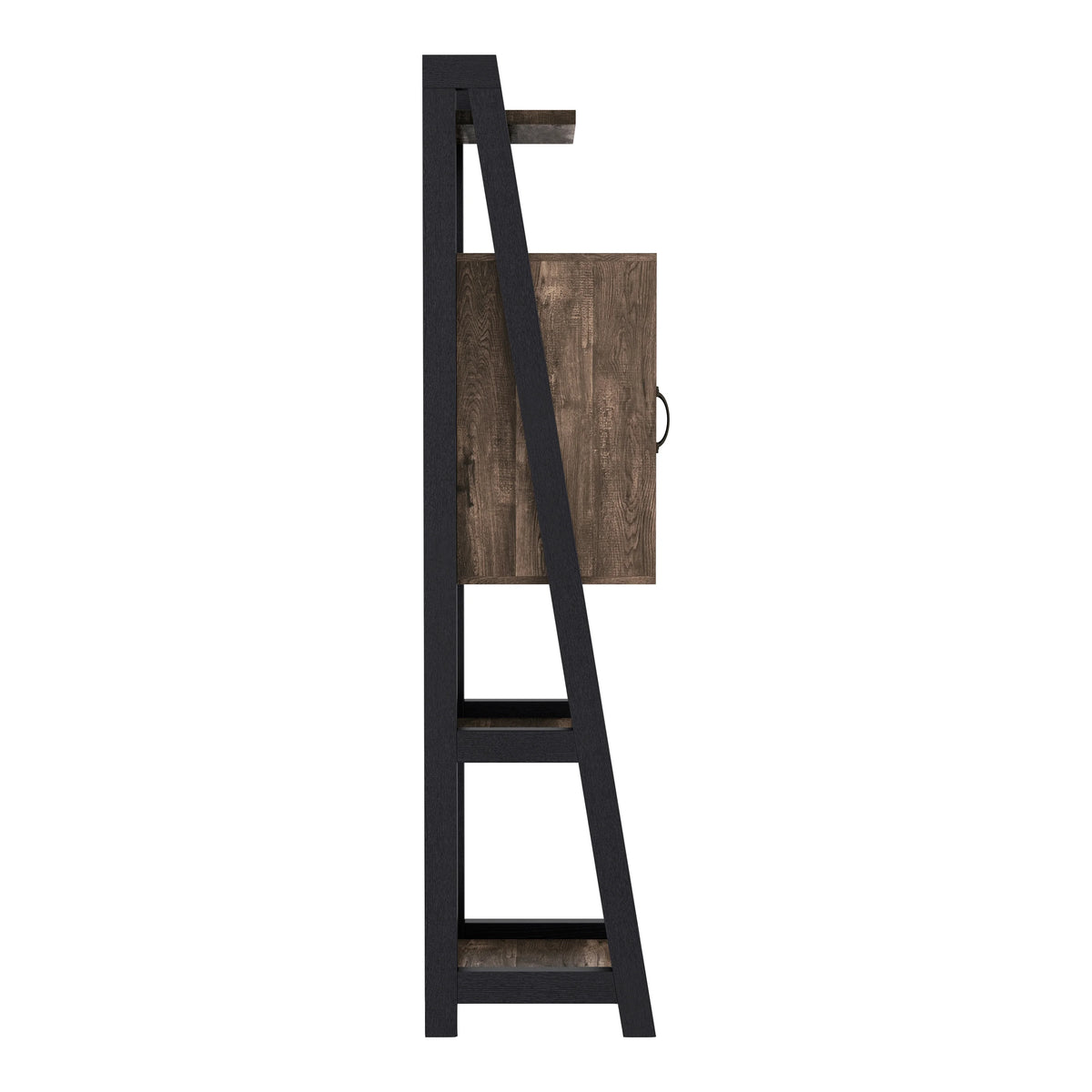 Reclaimed Oak Wood Tower Cabinet with Adjustable Shelf J578712