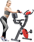 Folding Exercise Bike with 8-Level Adjustable Magnetic Resistance R255